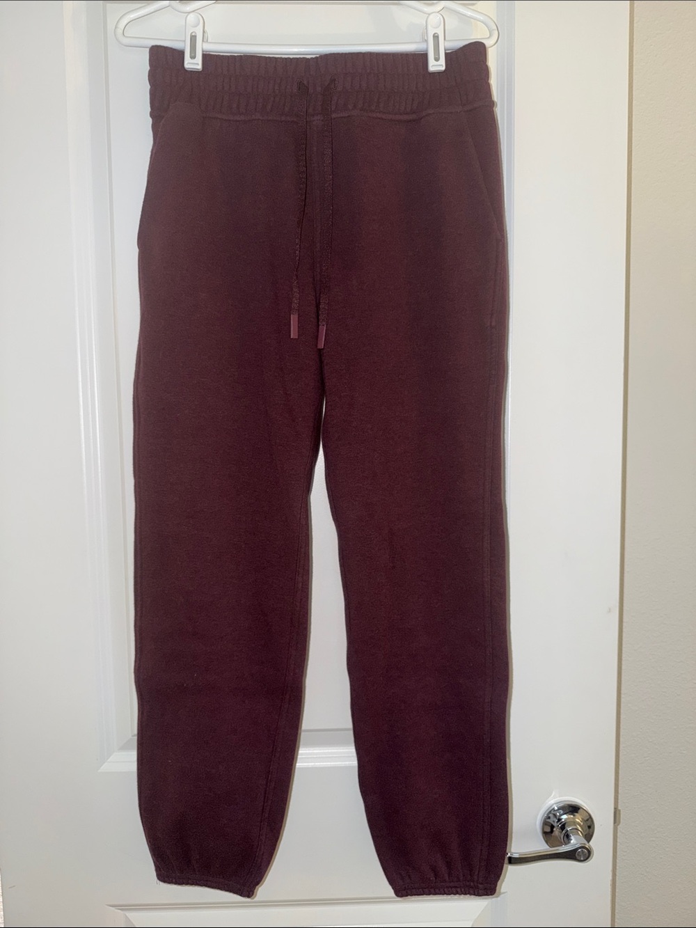 lululemon athletica Maroon Track Joggers. Size 6.